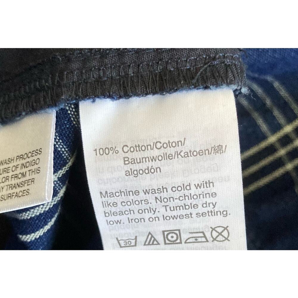 J. Crew Windowpane Cross-Back Jumper Size 2 in Blue & White Cottage Core - Picture 11 of 15